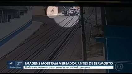 Vídeo mostra homem conversando com vereador Denis Lucas antes de ser morto