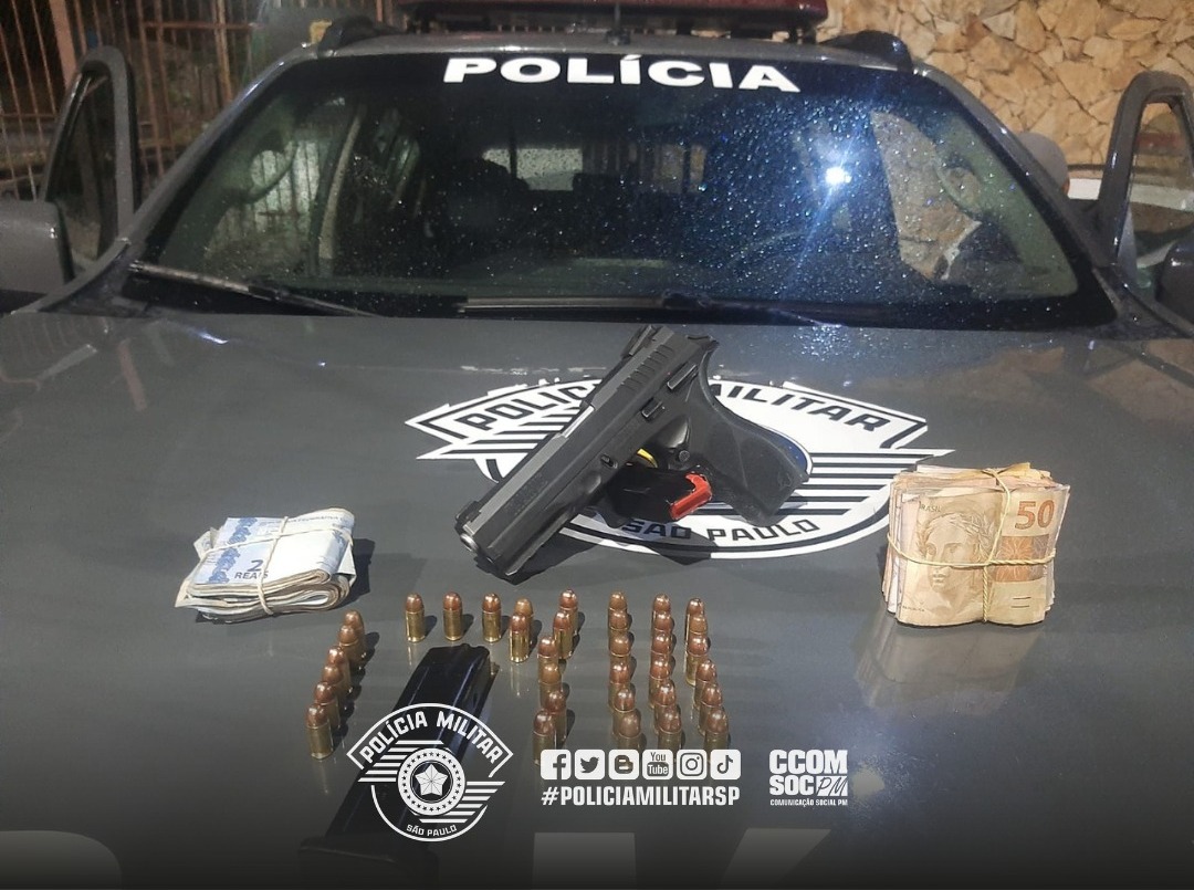 5º BAEP prende um indivíduo por porte ilegal de arma de fogo em Carapicuíba