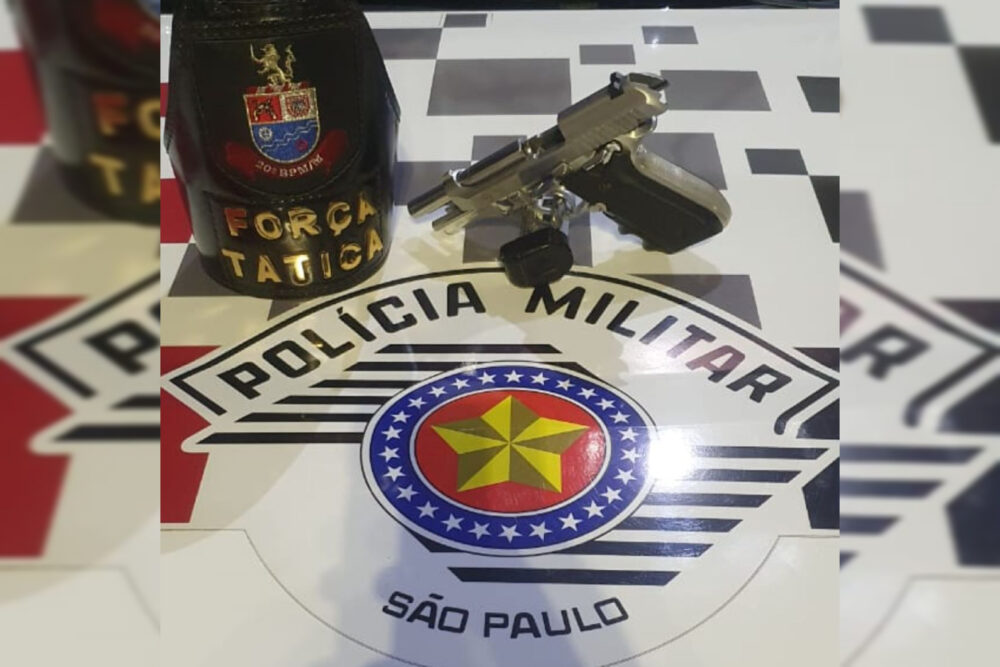 Polícia Militar apreende arma de fogo com a numeração raspada em Itapevi