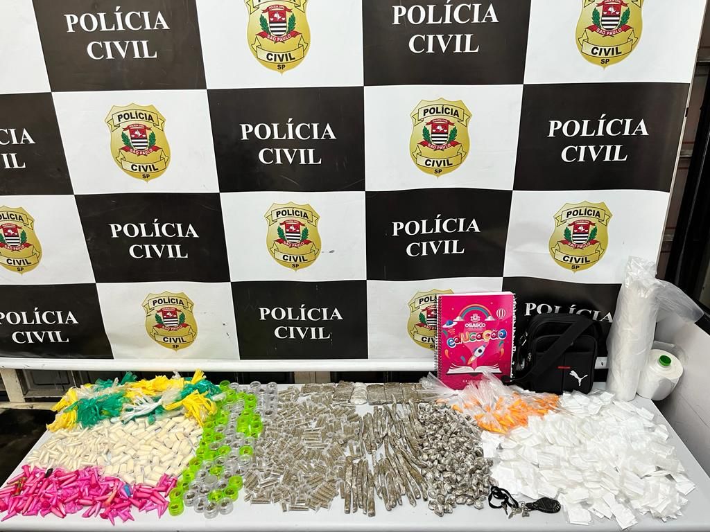 Polícia Civil prende um e apreende mais de mil porções de drogas em Osasco